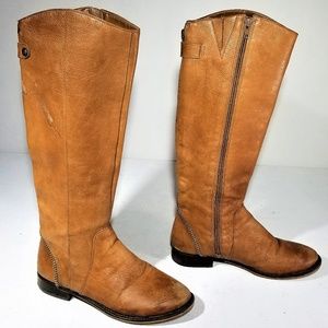 Arturo Chiang Leather Zip Boots - Size 7.5